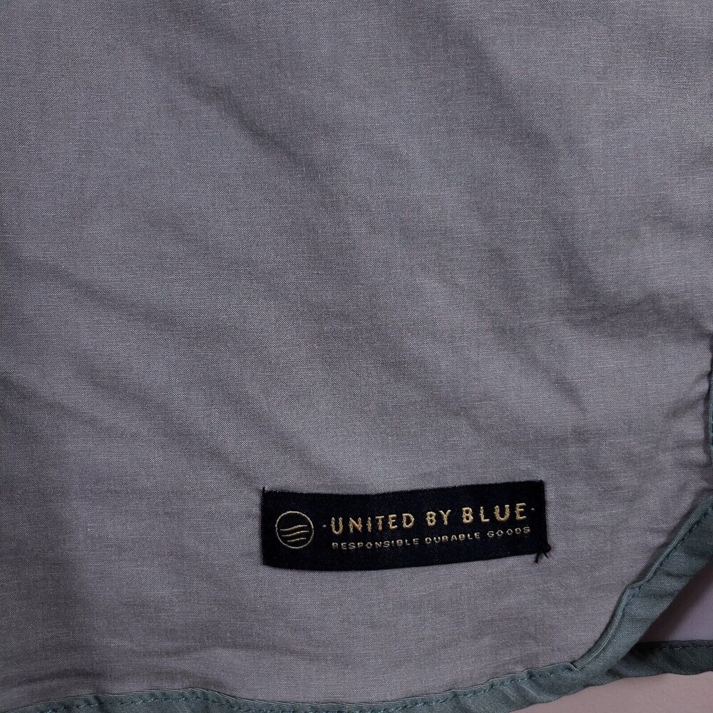 United By Blue Boardshorts Mens 36" Kingfisher Scallop Gray Organic Cotton Blend - Picture 3 of 11